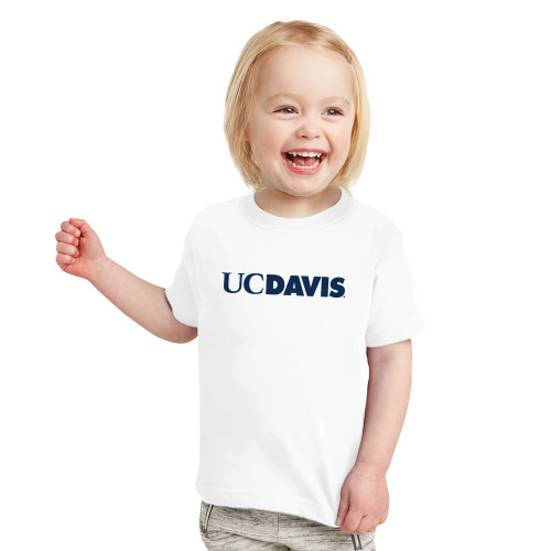  Toddler White T Shirt - UC DAVIS