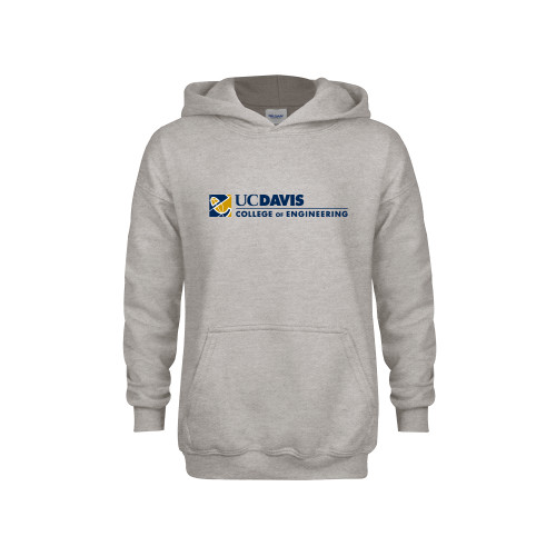 Youth Grey Fleece Hood - College of Engineering