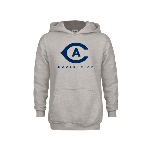  Youth Grey Fleece Hood - Equestrian