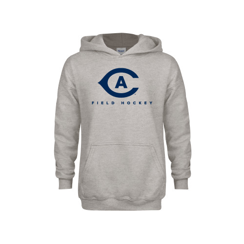  Youth Grey Fleece Hood - Field Hockey