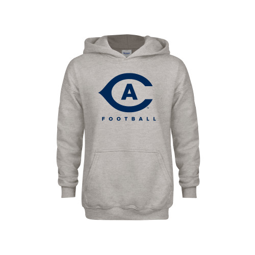  Youth Grey Fleece Hood - Football