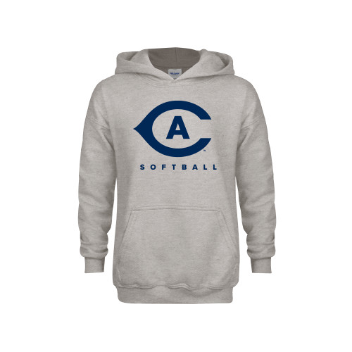  Youth Grey Fleece Hood - Softball