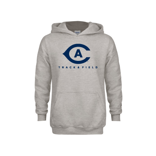  Youth Grey Fleece Hood - Track and Field