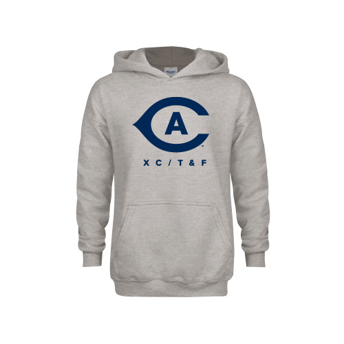  Youth Grey Fleece Hood - Cross Country Track and Field