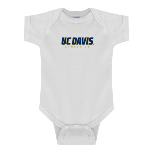  White Infant Onesie - Primary Athletics Mark