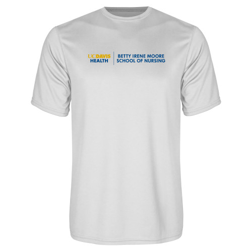  White Performance Tee - Betty Irene Moore School of Nursing