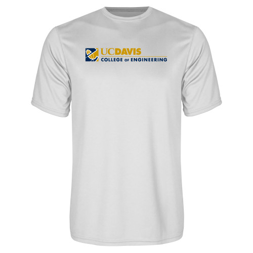  White Performance Tee - College of Engineering
