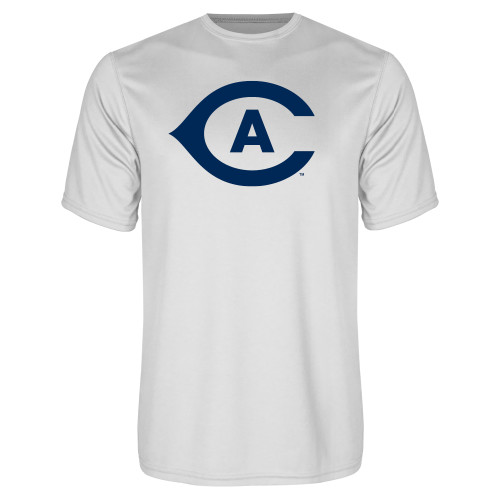  White Performance Tee - Secondary Athletics Mark