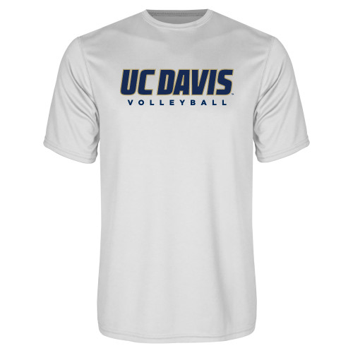  White Performance Tee - Volleyball