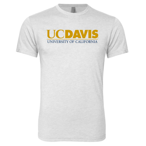  Next Level Heather White Triblend Tee - UC DAVIS U of C