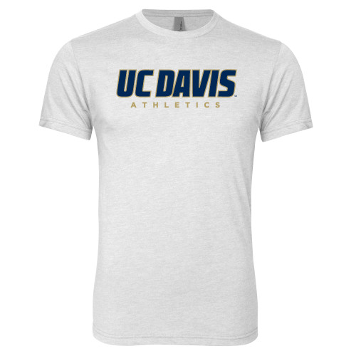  Next Level Heather White Triblend Tee - Primary Athletics Mark