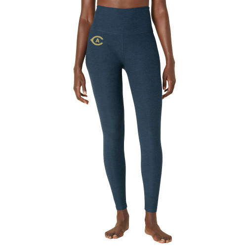  Beyond Yoga Womens Nocturnal Navy High Waisted Midi Legging - Secondary Athletics Mark