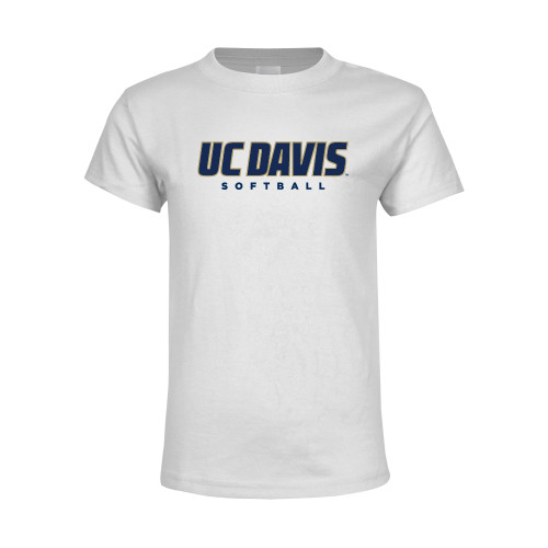  Youth White T Shirt - Softball