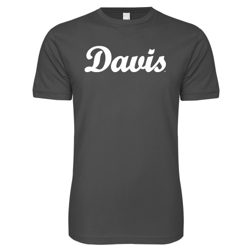  Next Level Charcoal SoftStyle T Shirt - Script Davis