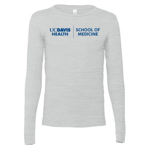  Bella + Canvas Ash Grey Jersey Cotton Long Sleeve T Shirt - School of Medicine