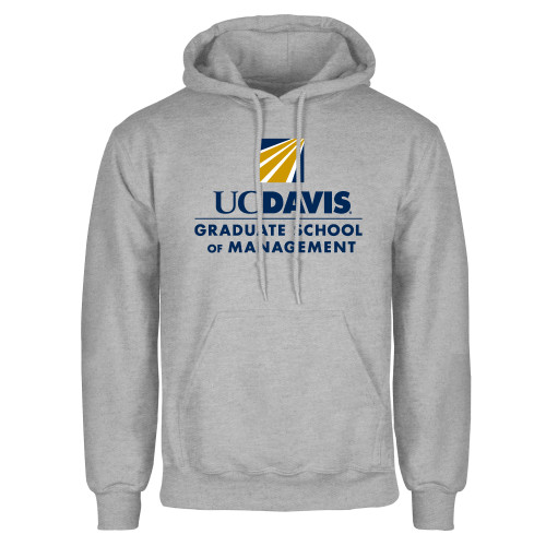  Grey Fleece Hoodie - Graduate School of Management Stacked