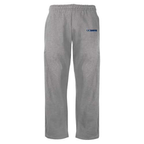  Grey Fleece Open Bottom Pant - UC DAVIS