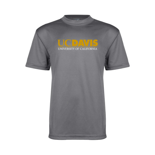  Youth Performance Grey Concrete Tee - UC DAVIS U of C