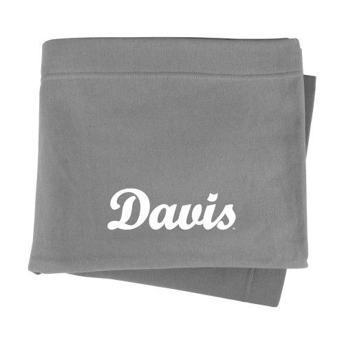  Grey Sweatshirt Blanket - Script Davis
