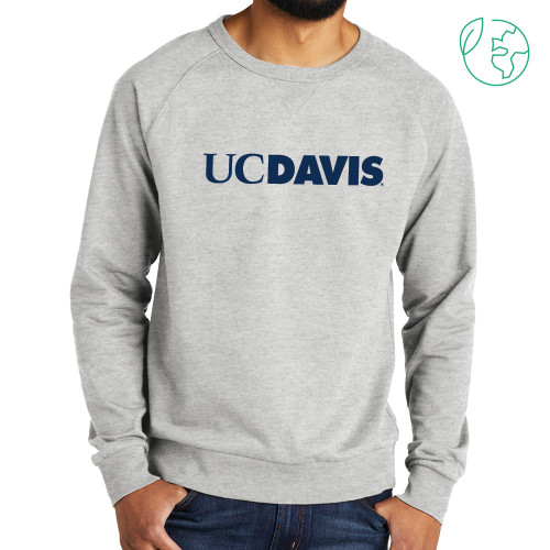  Allmade Light Grey Organic French Terry Crewneck Sweatshirt - UC DAVIS
