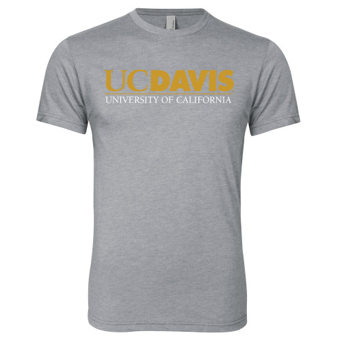  Next Level Heather Grey Triblend Tee - UC DAVIS U of C