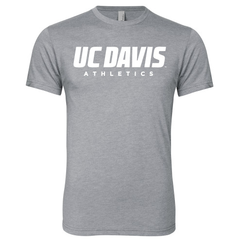  Next Level Heather Grey Triblend Tee - Primary Athletics Mark