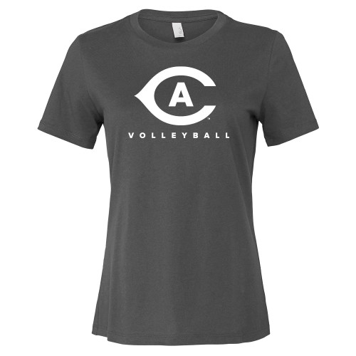  Bella + Canvas Womens Asphalt Relaxed Cotton T Shirt - Volleyball