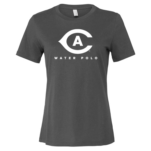  Bella + Canvas Womens Asphalt Relaxed Cotton T Shirt - Water Polo