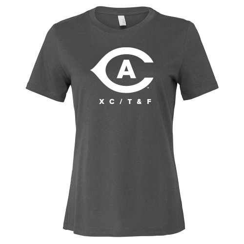  Bella + Canvas Womens Asphalt Relaxed Cotton T Shirt - Cross Country Track and Field