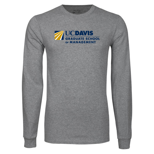  Grey Long Sleeve T Shirt - Graduate School of Management Flat