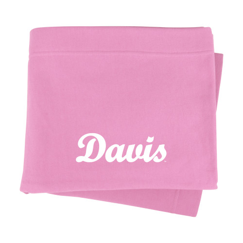  Pink Sweatshirt Blanket - Script Davis