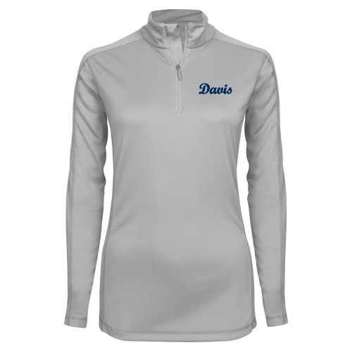  Syntrel Womens Platinum Interlock 1/4 Zip - Script Davis