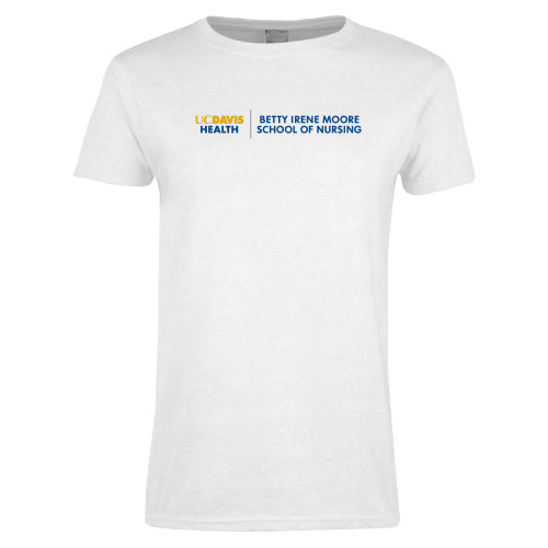  Womens White Short Sleeve Tee - Betty Irene Moore School of Nursing