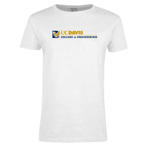  Womens White Short Sleeve Tee - College of Engineering