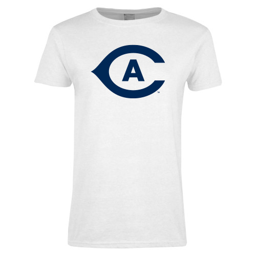  Womens White Short Sleeve Tee - Secondary Athletics Mark