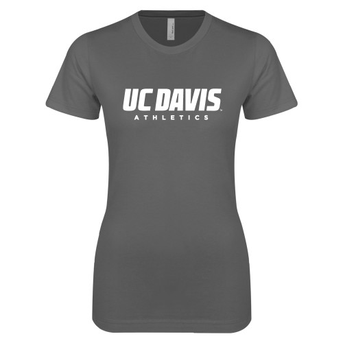  Next Level Womens Charcoal Boyfriend Tee - Primary Athletics Mark