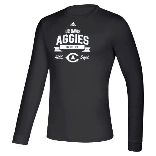  Adidas Black Creator Performance Long Sleeve Tee - ADIDAS - UC Davis Softball