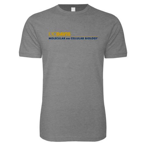  Next Level Heather Grey SoftStyle T Shirt - UC Davis Molecular and Cellular Biology