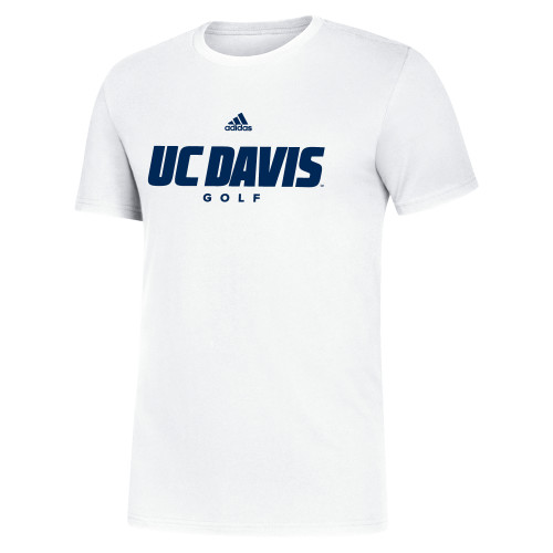  Adidas White Fresh Tee - ADIDAS - UC Davis Golf