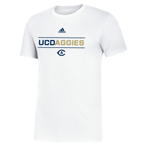  Adidas White Fresh Tee - ADIDAS - UC Aggies