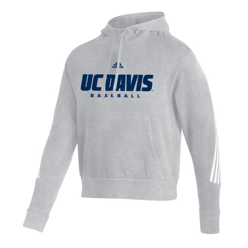  Adidas Medium Grey Heather Pullover Hood - ADIDAS - UC Davis Baseball