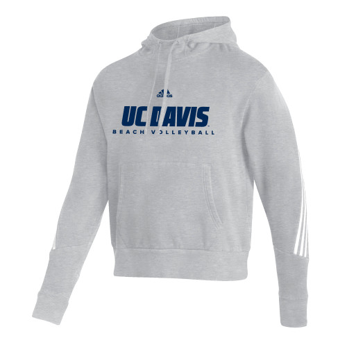  Adidas Medium Grey Heather Pullover Hood - ADIDAS - UC Davis Beach Volleyball