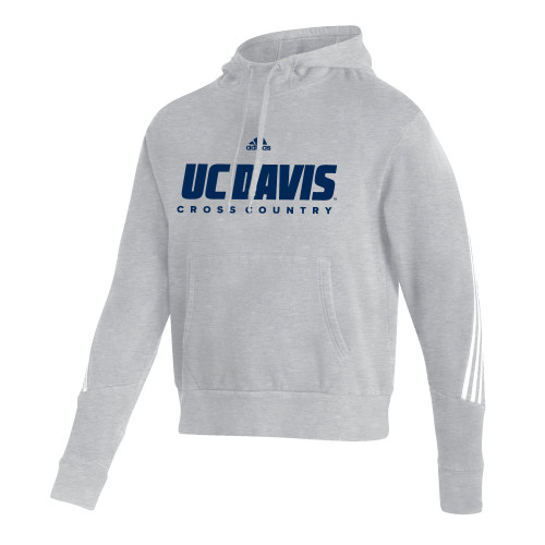  Adidas Medium Grey Heather Pullover Hood - ADIDAS - UC Davis Cross Country