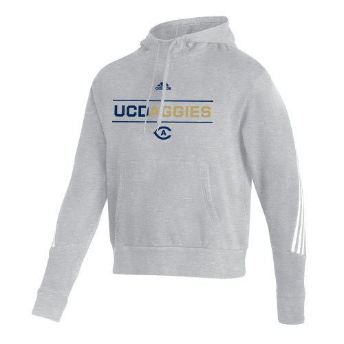 Adidas Medium Grey Heather Pullover Hood - ADIDAS - UC Aggies