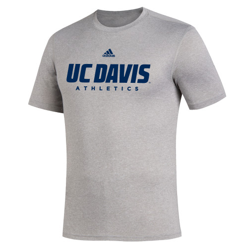  Adidas Medium Grey Heather Creator Performance Tee - ADIDAS - UC Davis Athletics