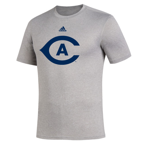  Adidas Medium Grey Heather Creator Performance Tee - ADIDAS - UC Davis CA Icon