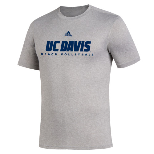  Adidas Medium Grey Heather Creator Performance Tee - ADIDAS - UC Davis Beach Volleyball
