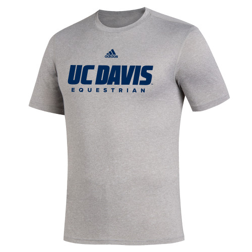  Adidas Medium Grey Heather Creator Performance Tee - ADIDAS - UC Davis Equestrian