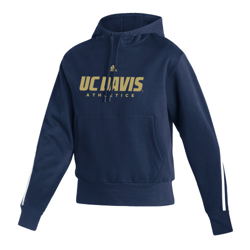  Adidas Womens Navy Pullover Hood - ADIDAS - UC Davis Athletics