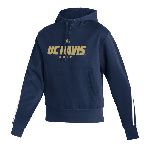  Adidas Womens Navy Pullover Hood - ADIDAS - UC Davis Golf